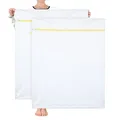 Produktbild: OTraki Wäschenetz, 2 Stück 90x110cm Wäschesack Groß für Waschmaschine, Wiederverwendbare Wäschenetze mit Reißverschluss, Wäschenetze für Gardinen Haustier Plüschtier Waschmaschine (XXL)