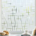 Produktbild: rabbitgoo Fensterfolie Statisch Haftend Sichtschutzfolie Selbstklebend Klebefolie Milchglasfolie Fenster Folie Milchglas Dekofolie für Bad Küche Anti-UV Kreuz 90 x 200 cm