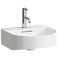Produktbild: LAUFEN Sonar Handwaschbecken H8153417571041 41x42cm, mit Überlauf, mit 1 Hahnloch, weiß matt