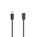 Produktbild: Hama USB A Kabel - Verlängerungskabel, USB 3.0A Stecker, 5 Gbit/s, 0,9 A, 1,5m, Schwarz