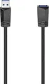 Produktbild: Hama USB-Kabel USB 3.2 Gen1 USB-A Stecker, USB-A Buchse 1.50m Schwarz 00200628