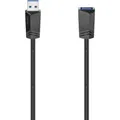 Produktbild: Hama USB-Kabel  USB 3.2 Gen1 USB-A Stecker, USB-A Buchse 1.50 m Schwarz  0020...