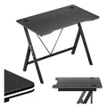 Produktbild: huzaro Hero 1.4 Black | Computertisch Gamingtisch Schreibtisch Bürotisch PC Tisch | 100 x 50 cm | Zwei Kabeldurchführung | Gaming Homeoffice | Stahlkonstruktion Carbon Tischplatte | Schwarz