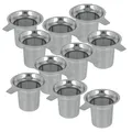 Produktbild: 10er SET METALTEX 253835 Tee-Sieb groß mit Griff, Inox, Teesieb für Tassen un...