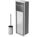 Produktbild: LuxeBath Unterputz-Schrankmodul WC Silber aus Edelstahl 60x20x10 cm
