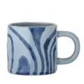 Produktbild: Bloomingville Ninka Tasse, aus Steingut, in Blau, 250 ml, moderner Retro-Look