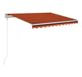 Produktbild: vidaXL Markise Markise Automatisch Einziehbar 300x250 cm Orange und Braun (1-St)