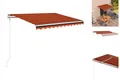 Produktbild: Gelenkarmmarkise Automatisch 300x250 Cm Orange Und Braun Balkon Terrasse