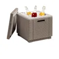 Produktbild: Allibert in Rattanoptik Kühlbox/Beistelltisch Ice Cube, Beige Garten Kühlbox, Garten