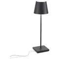 Produktbild: Zafferano LED Akku-Tischleuchte POLDINA PRO, 38cm, 2,2W, 2700-3000K, IP65, mit Touch-Dimmer, dunkelgrau ZAF-LD0340N3