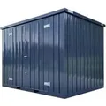 Produktbild: LagercontainerXXL 3m Lagercontainer mit Doppeltür auf der Langen Seite RAL7016 Anthrazitgrau 2,95x2,14x2,09