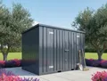 Produktbild: 3m Anthrazit RAL7016 Container Gartenhaus Gartenschuppen Gartenhäuschen Schuppen