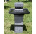 Produktbild: Wehmann Gartenbrunnen Solarbrunnen Asia, 51,00 cm Breite, Wasserbecken BxT: 51,00x51,00 cm, automatisches Einschalten zur selben Zeit jeden Tag