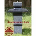 Produktbild: Solarbrunnen Asia Solarspringbrunnen Kaskade Brunnen Solar-Brunnen