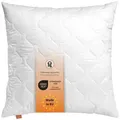 Produktbild: sleepling Kopfkissen Basic 100, in 40x80 cm, 80x80 cm und vielen weiteren Größen, Füllung: Kunstfaserfüllung, Bezug: 100% Mikrofaser, Seitenschläfer, Rückenschläfer, Bauchschläfer, auch als Set erhältlich, orthopädisch, waschbar bis 60°C, Füllmenge anpassbar weiß 70 cm x 70 cm