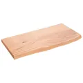 Produktbild: vidaXL Waschtischplatte, Multifunktional Arbeitsplatte mit Naturkante, Waschtischkonsole Tischplatte für Badezimmer, Holzplatte Platte, Hellbraun 60x30x2 cm Massivholz Behandelt
