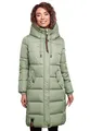 Produktbild: MARIKOO Damen Wintermantel Winterjacke mit Kapuze Steppmantel B941 [B941-Yuik-Smokey-Mint-Gr.L]