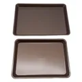 Produktbild: NutriChef Backblech Set 2-teilig – Antihaft 40x28 cm & 35.5x24.6 cm, champange P