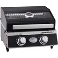 Produktbild: BBQ Portable VIDERO G2-P 50mbar Gasgrill mit 2 Haupt-Brennern aus Edelstahl (je 2,2 kW)