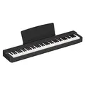 Produktbild: Yamaha P-225 Digital Piano, Schwarz – Leichtes und tragbares Digital Piano mit der Graded-Hammer-Compact-Tastatur mit 88 gewichtetet Tasten und 24 Instrumentenklängen