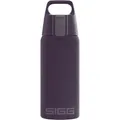 Produktbild: SIGG - Isolierte Trinkflasche - Thermosflasche Shield Therm One Nocturne - kohlensäurehaltige Getränke - Auslaufsicher - Spülmaschinenfest - BPA-frei - 90% recycelter Edelstahl - Dunkelviolett - 0,5L