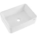 Produktbild: VEVOR Modernes Keramik-Waschbecken Badezimmer-Waschtisch Weiß 482x373x135mm