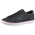 Produktbild: Tommy Hilfiger TH HI VULC CORE LOW LEATHER Sneaker, Freizeitschuh, Halbschuh, Schnürer mit gepolstertem Schaftrand blau 43 EU