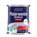 Produktbild: Schöner Wohnen Polarweiss Weißlack seidenmatt 125ml (früher DurAcryl) NEUWARE