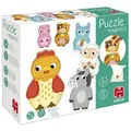 Produktbild: Jumbo Spiele Puzzle GOULA Magnetisches Holzpuzzle Bauernhof, Puzzleteile