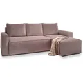 Produktbild: Masseno Ecksofa, Lila, Holz, 3-Sitzer, L-Form, seitenverkehrt montierbar,L-Form, 232x140 cm, Wohnzimmer, Sofas & Couches, Wohnlandschaften, Ecksofas