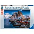 Produktbild: Ravensburger Puzzle Hamnoy, Lofoten 3000 Teile Puzzle, 3000 Puzzleteile