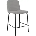 Produktbild: Mid.you Barhocker, Grau, Metall, Textil, Rundrohr, 52x88x47 cm, Esszimmer, Barmöbel, Barhocker