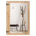 Produktbild: Dekorativer Spiegel Wandspiegel Hängespiegel Holzspiegel 97 x 67 cm