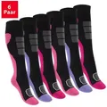 Produktbild: Footstar Thermosocken Bunte Kinder Outdoor Kniestrümpfe (6 Paar) Thermo Strümpfe lila 27-30