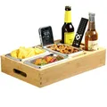 Produktbild: KESPER | Couchbar mit 3 Edelstahlschalen, Bambus | 5805013
