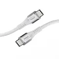 Produktbild: Intenso USB-Kabel C315C Nylon 1,5m weiß, USB-C Anschluss - unterstützt Schnelladen PD bis 60W