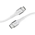 Produktbild: Intenso Usb-kabel  Usb 2.0 Usb-c® Stecker, Usb-c® Stecker 1.50 M Weiß Stoff-ummantelung 7901002