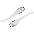 Produktbild: Intenso USB-Kabel  USB 2.0 USB-C® Stecker, USB-C® Stecker 1.50 m Weiß Stoff-U...
