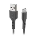 Produktbild: SBS USB-/USB-C-Kabel 1.5m schwarz TECABLEMICROC15K Daten- und Ladekabel