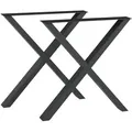 Produktbild: Tischgestell 2er Set Maribo 72x55cm Schwarz
