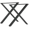 Produktbild: en.casa Tischgestell (2-St., 2er Set), »Maribo« Stahl 72 x 55 cm Schwarz schwarz 55 cm x 72 cm