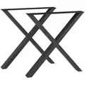 Produktbild: [en.casa] Tischgestell-Set, Schwarz, Metall, 55x72x10 cm, Esszimmer, Tische, Esstische, Tischsysteme, Tischgestell
