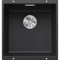Produktbild: BLANCO SUBLINE 400-U | Granitspüle aus SILGRANIT schwarz | Einbauart: Unterbau | für 50 cm breite Unterschränke | Ein Ausschnitt und nur einmal montiert | [43x46x20,2 cm]