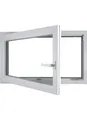Produktbild: Meeth Kellerfenster 60 x 40 cm DIN links 1 Flügelig Dreh-Kipp weiß
