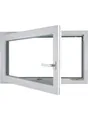 Produktbild: Meeth Kellerfenster 60 x 40 cm DIN links 1 Flügelig Dreh-Kipp weiß