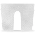 Produktbild: wellenshop Heckschutzplatte für Außenborder 450 x 360 mm Keilförmig Kunststoff Platte Schutz Boot Schlauchboot Spiegel Heck Farbe Weiß