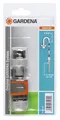 Produktbild: Gardena Schnellanschluss-Satz: Wasserhahnanschluss-Set für den schnellen Anschluss von 13 mm (1/2 Zoll)- und 15 mm (5/8 Zoll) Wasserschläuchen (18285-20)
