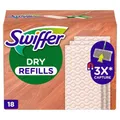 Produktbild: Swiffer Bodenwischer Trockene Bodentücher Nachfüller 18-er Pack, Fängt Und Schließt Staub Ein