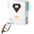 Produktbild: VEVOR Hybrid-Solarwechselrichter, 3500 W, All-in-One-Sinus-Wechselrichter mit Ladegerät, 24 V DC auf einphasig 220/230 V AC, mit integriertem 100-A-MPPT-Solarladeregler, für netzunabhängige Blei-Säure-Lithium-Batteriesysteme