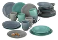 Produktbild: van Well Kombiservice JIVE, 24-teilig, Blau, Grau, Grün, Rund, 6 Personen, Porzellan, Spülmaschinengeeignet
